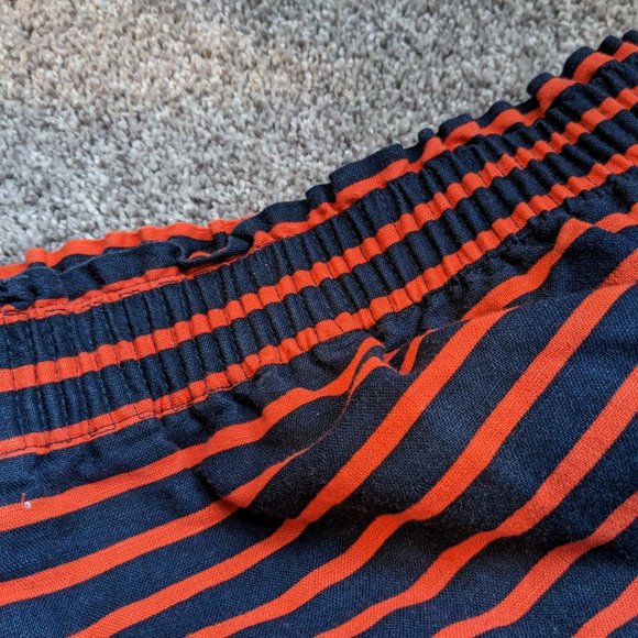 J Crew Cotton  Linen Navy and Orange Striped Skirt - Picture 10 of 10